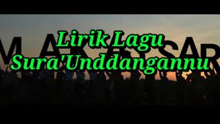Lagu Makassar - Sura'Undangannu (Lirik)