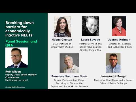 Breaking down barriers for economically inactive NEETs Panel