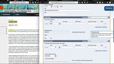 Citing a Reference Article in NoodleTools