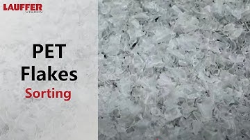 Polymer sorting - purifying PET flakes