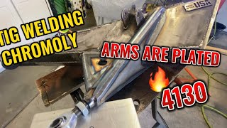 Tig Welding 4130 Plate to Strengthen my Trailing Arms