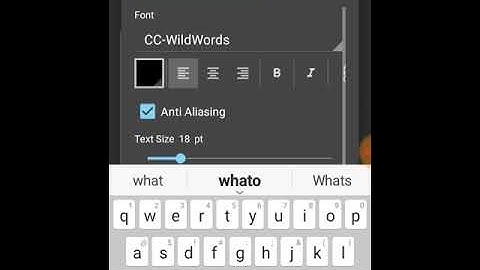 Text gradient! In Medibang