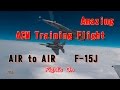 コクピット ビューF-15J 空撮 Amazing AIR to AIR F-15J ACM訓練フライト Training Flight JASDF 204SQ エンジン スタート 離陸 訓練 着陸