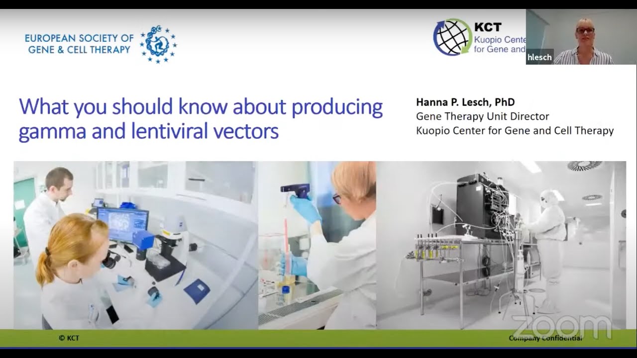 ESGCT e-School: What you should know about producing gamma and lentiviral vectors
