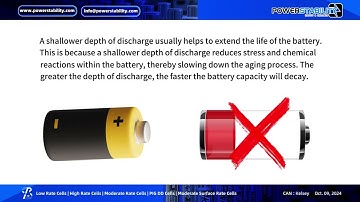 Does the depth of discharge (DOD) of a downhole battery have an effect on battery life?