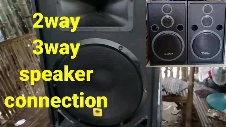 2 way and 3 way speaker connection @THREEKKKOFFICIALVLOG03