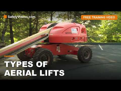 Types of aerial lifts boom scissor and vertical mast training video preview