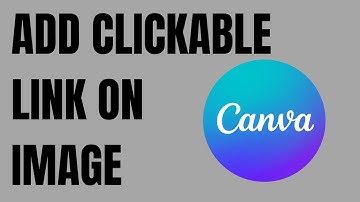 How to Add clickable links in an image on Canva