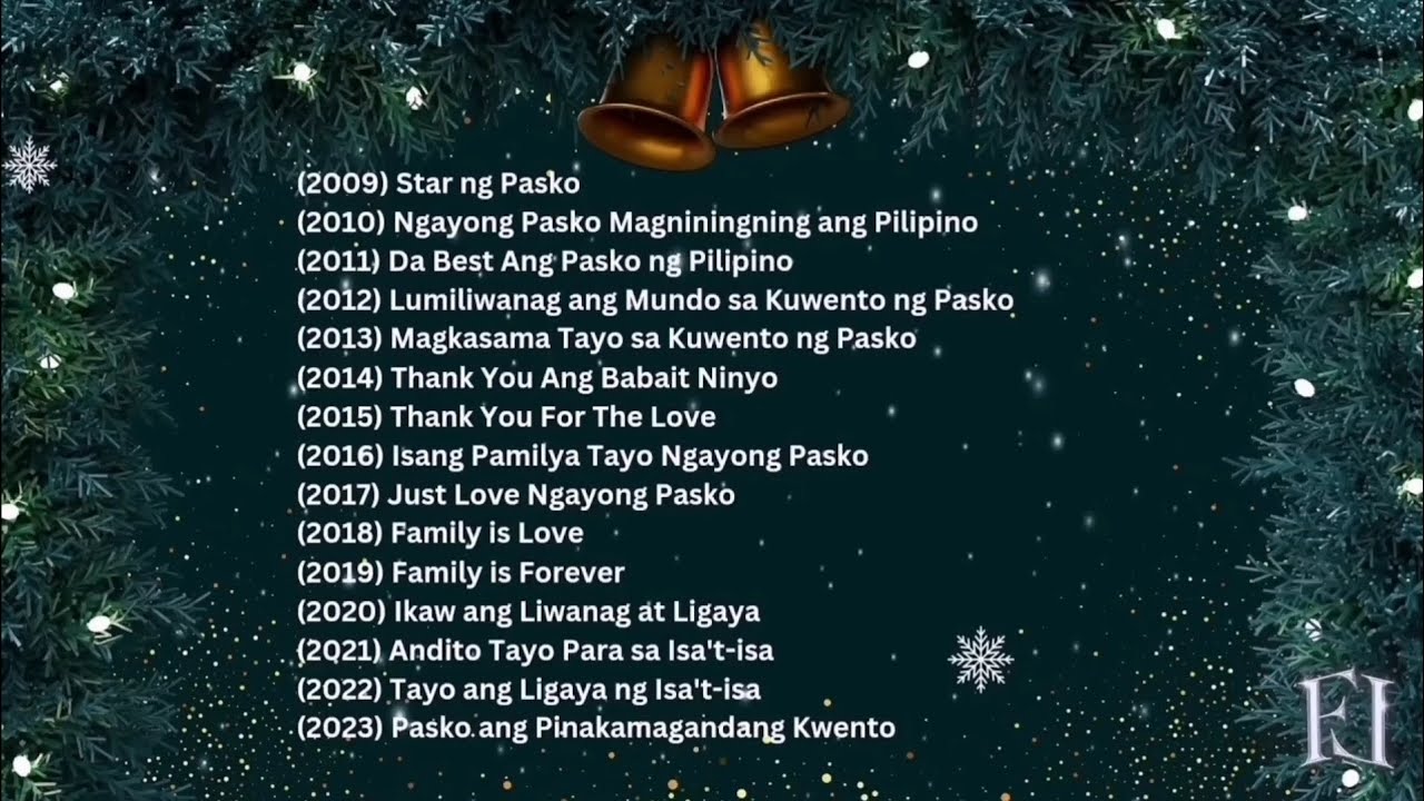 ABS CBN CHRISTMAS STATION ID 2009   2023 NONSTOP PLAYLIST