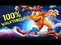 Crash Bandicoot 4 It's About Time 100% Walkthrough (All Boxes, Hidden Gems, Colored Gems)