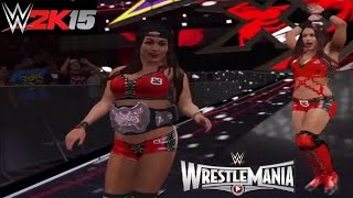 WWE 2K15 Bella Twins (Nikki & Brie Bella) "Wrestlemania 31" Attires Community Creations (PS4)