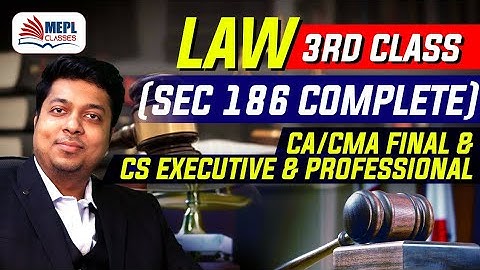 Live at Home 🏠 Batch 3rd Class | Sec 186 Complete | Mohit Agarwal