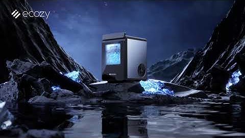 ecozy Full-Color Panel Smart Nugget Ice Maker | Perfect New Year Gift