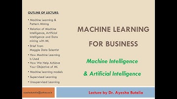 Machine Learning in Business Machine Intelligence and Artificial Intelligence