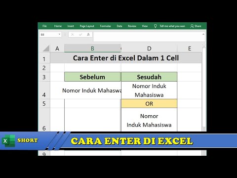 Video: Bagaimanakah anda meletakkan baris melalui teks dalam Excel?