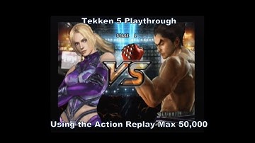 Tekken 5 Nina using the Action Replay Max 50,000 cheat codes for Ps2 :D #Playstation #Sony #Ps2 #Sub