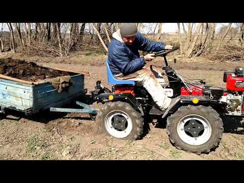 ZMT 4x4 mini tractor Возим удобрение