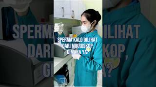 Seperma kalau dilihat dari mikroskop gimana ya? #spermanalysis #mikroskop #viral