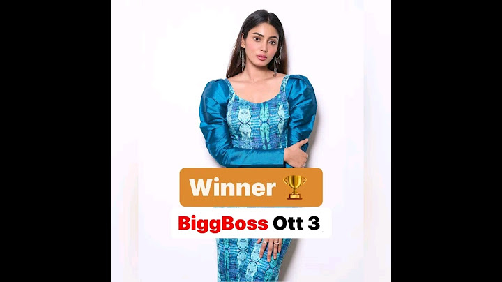 Sana Makbul is the winner of Bigg Boss OTT 3 season✌️