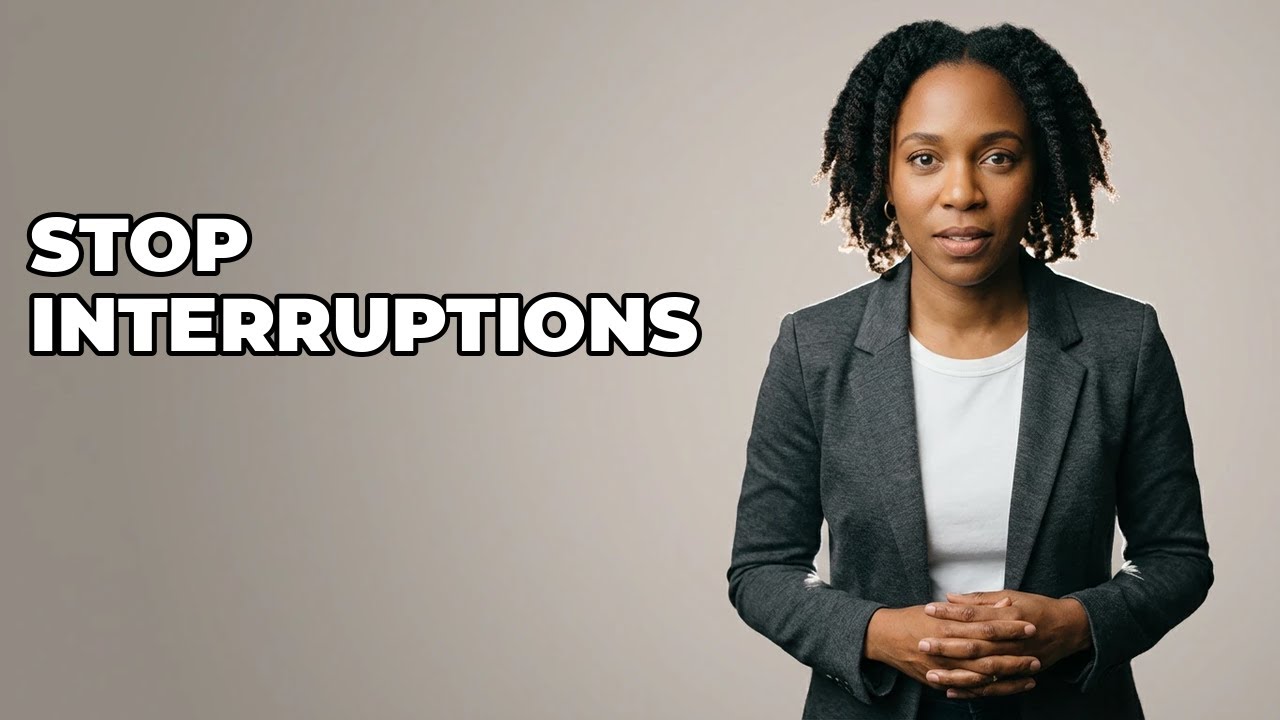 How Can I Stop People From Always Interrupting Me?
