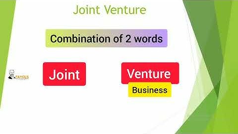 Joint Venture (Basic concepts)