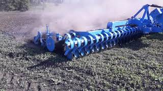 Демонстрация дисковой бороны Lemken Gigant 12S/1600 Heliodor 9 в ООО Мираторг