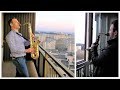 Quarantined Saxophonists Interact Through Their Balconies - SENORITA (Vilnius, Lithuania)