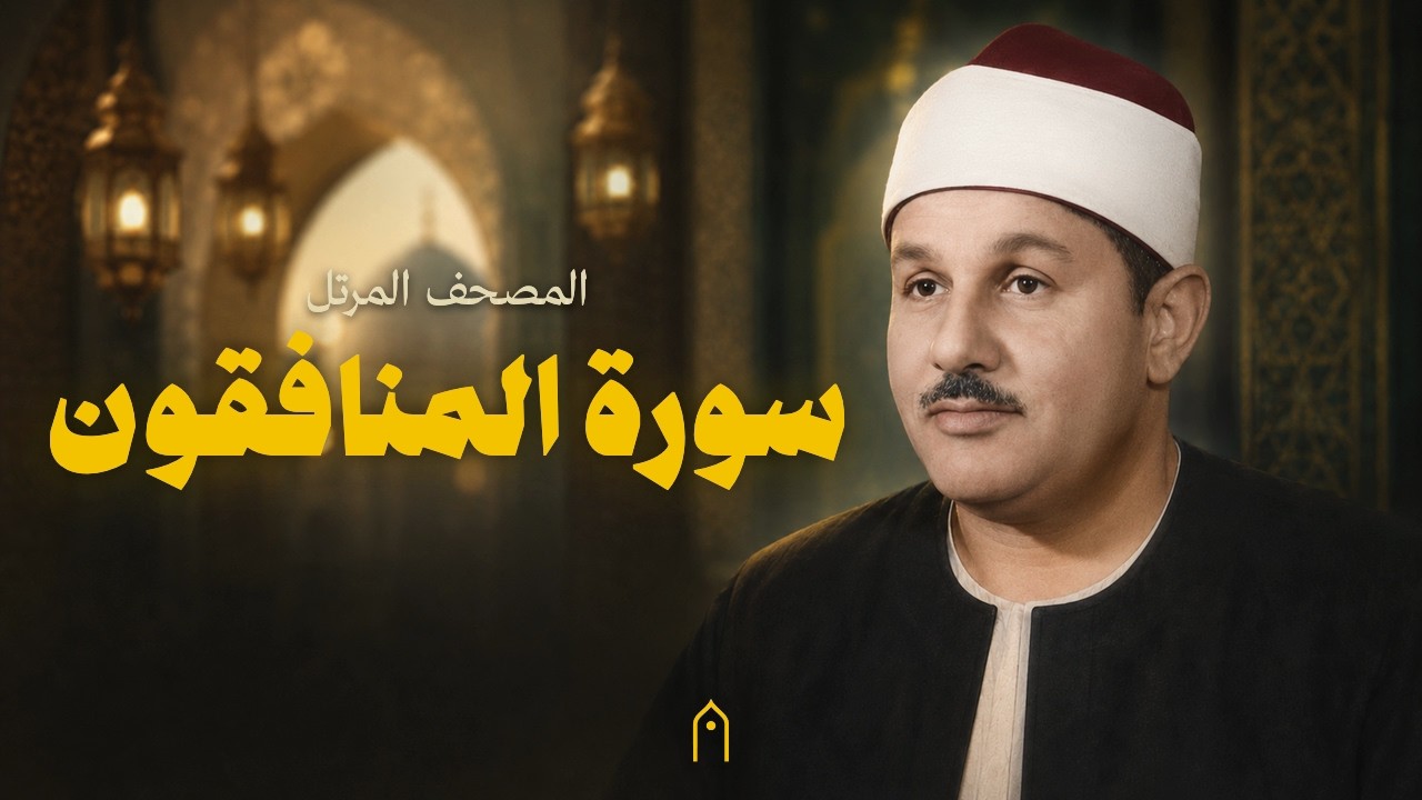 سورة المنافقون كاملة | محمود البنا | المصحف المرتل | مكتوبة HD | Surah Al-Munafiqun Full