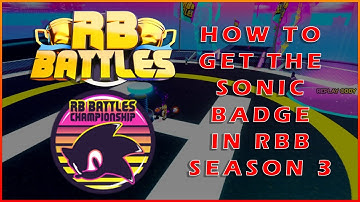 How to get the Sonic Speed Simulator Badge in the RB Battles Season 3 Event!
