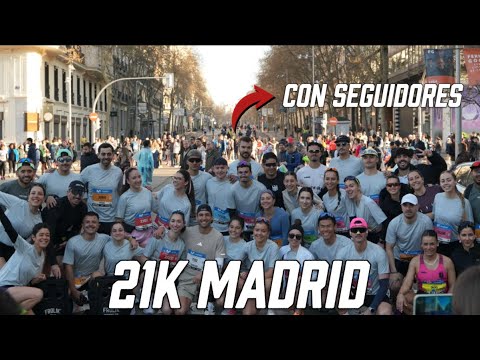 AYUDÉ A SEGUIDORES EN LA MEDIA MARATÓN DE MADRID