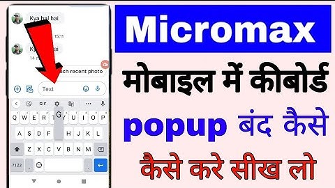 how to turn off keypress popup in micromax phone।micromax mobile me keypress popup band kaise kare