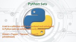 25.Complete Python Basics for Automation -  Python Sets