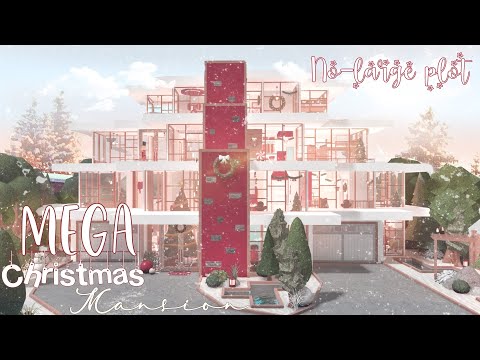 Christmas MEGA modern mansion | NO-Large plot | roblox bloxburg | 2/2 | Le Yuii