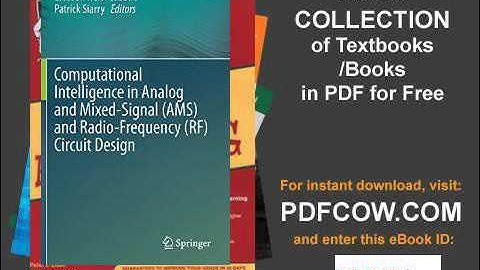 Computational Intelligence in Analog and Mixed Signal AMS and Radio Frequency RF Circuit Design