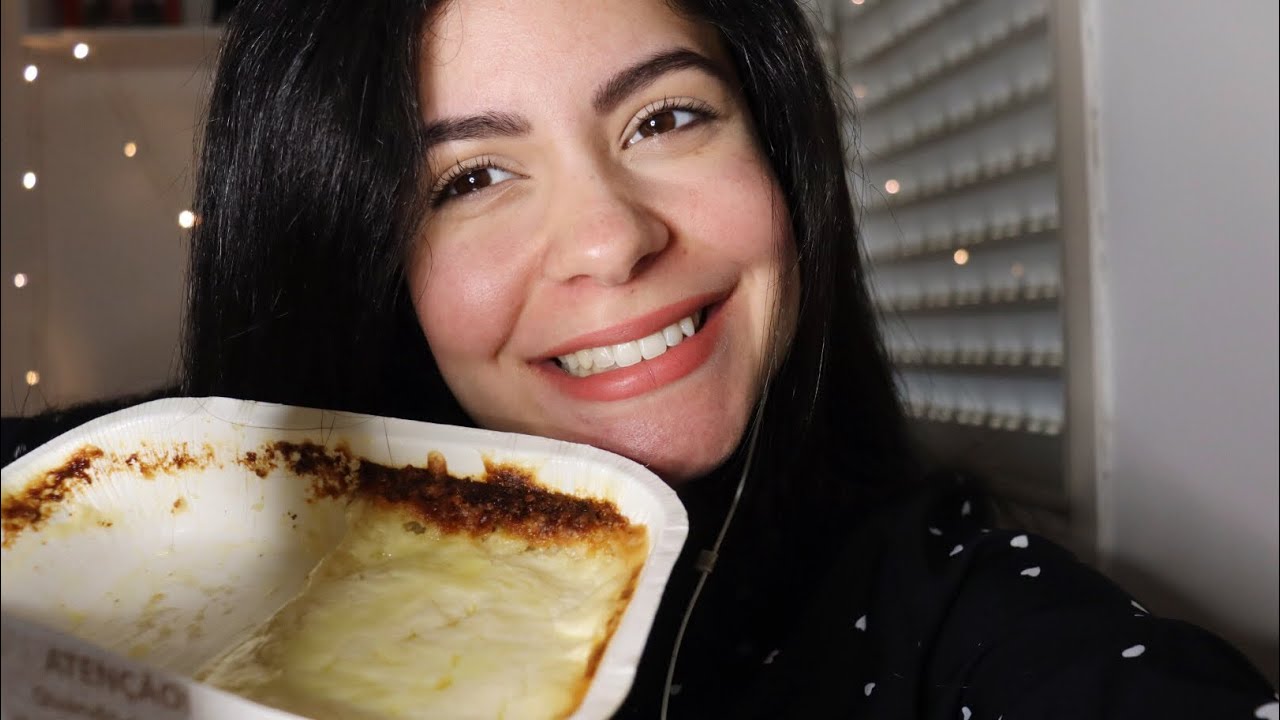 ASMR COMENDO LASANHA