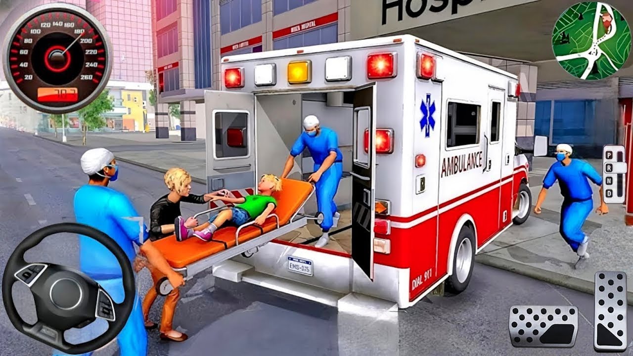 Ambulance City Rescue Simulator - 911 US Emergency Ambulance Driving 3D - Android Gameplay