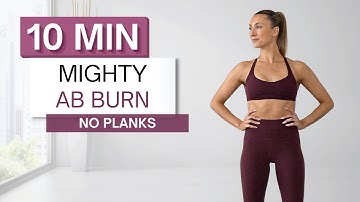 10 min MIGHTY AB BURN WORKOUT | No Planks | Intense with Modifications Provided