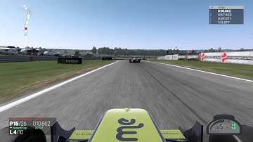 Project CARS Formula Gulf Using DS4 Controller Motion Sensor Steering @ Oulton Park Fosters