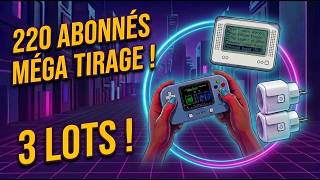 220 ABONNÉS : 3 TIRAGES D'UN COUP ! (Gagnants Palier 50, 60 & 80)