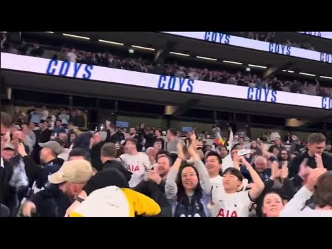 Tottenham Spurs fans celebrate Man City goal to put them above rivals Arsenal