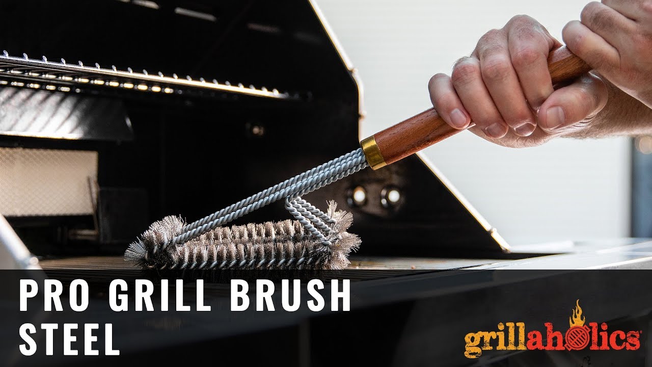 Grillaholics Essentials Stainless Steel Grill Brush