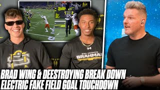 UFL Studs Brad Wing & Deestroying Break Down ELECTRIC Fake Punt 40 Yard TD To Center | Pat McAfee