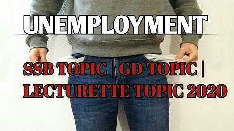 #6 Unemployment | SSB GD Topics | SSB Lecturette Topics | by THE GATE