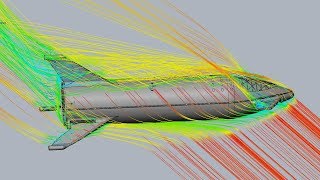 Space-X Updated BFR 2018 Detailed Aerodynamics Simulation - SolidWorks Flow Simulation