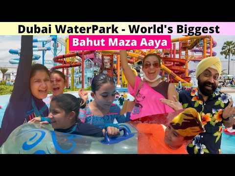 Dubai WaterPark - World's Biggest - Bahut Maza Aaya - Atlantis | RS 1313 LIVE | Ramneek Singh 1313