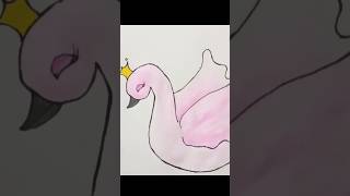 Cute little Swan princess drawing drawingstyles vairal shortvideo @Shraddha_Barade