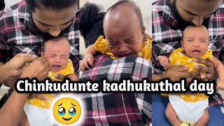 chinkudunde kadhukuthal day 🥹/ear piercing😢/diyafavas_official😍/couple vlog💏