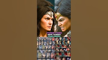 Wonder Woman Character Selection in Mk vs Dc Universe , Injustice 1 and Injustice 2 #mortalkombat