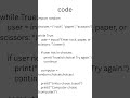 Make a Rock Paper Scissors game using Python