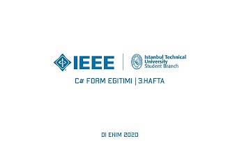 C# Form Eğitimi | 3.Hafta